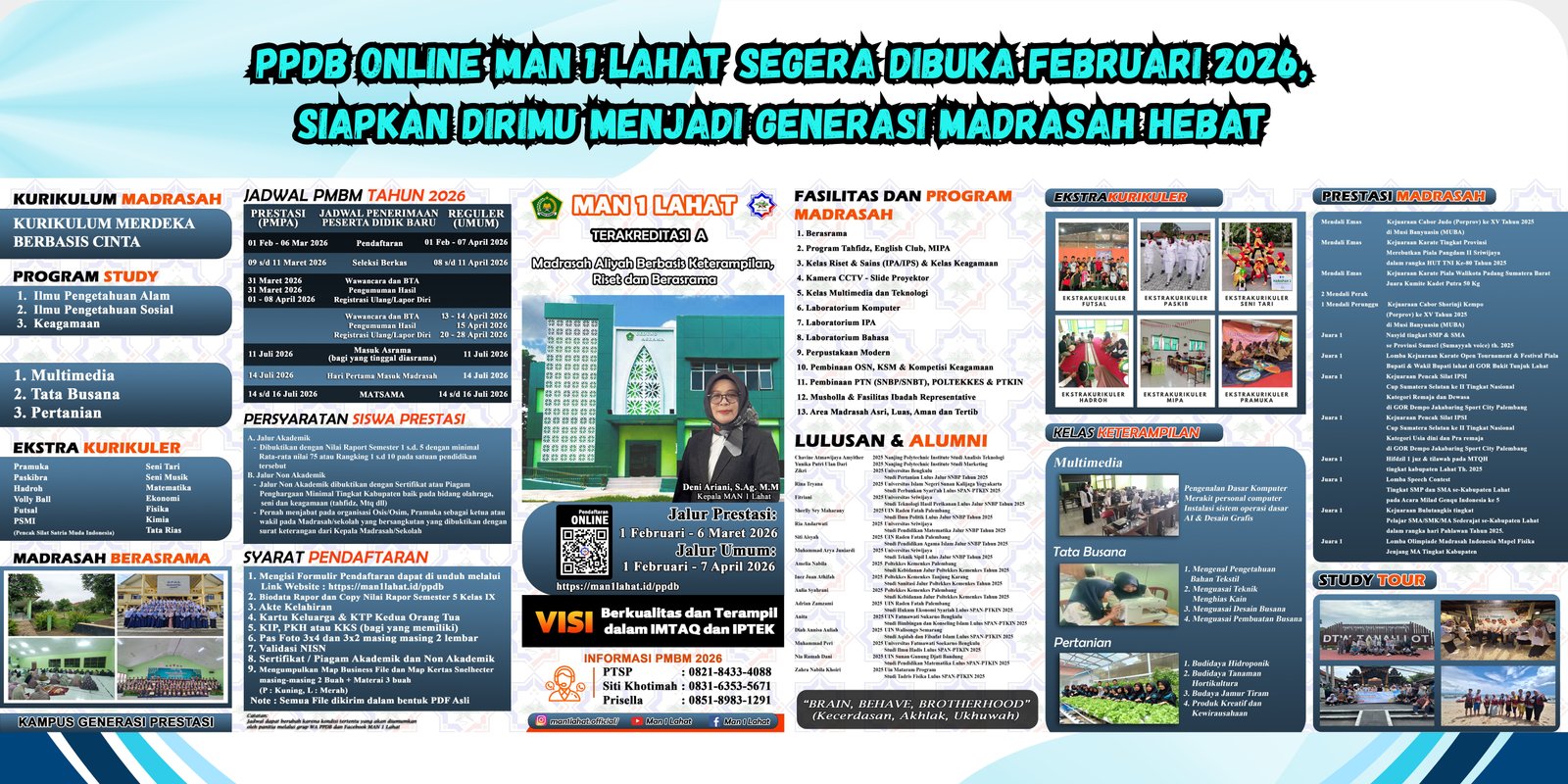 PPDB Online MAN 1 Lahat Segera Dibuka Februari 2026, Madrasah Berasrama Siap Cetak Generasi Hebat dan Berakhlak
