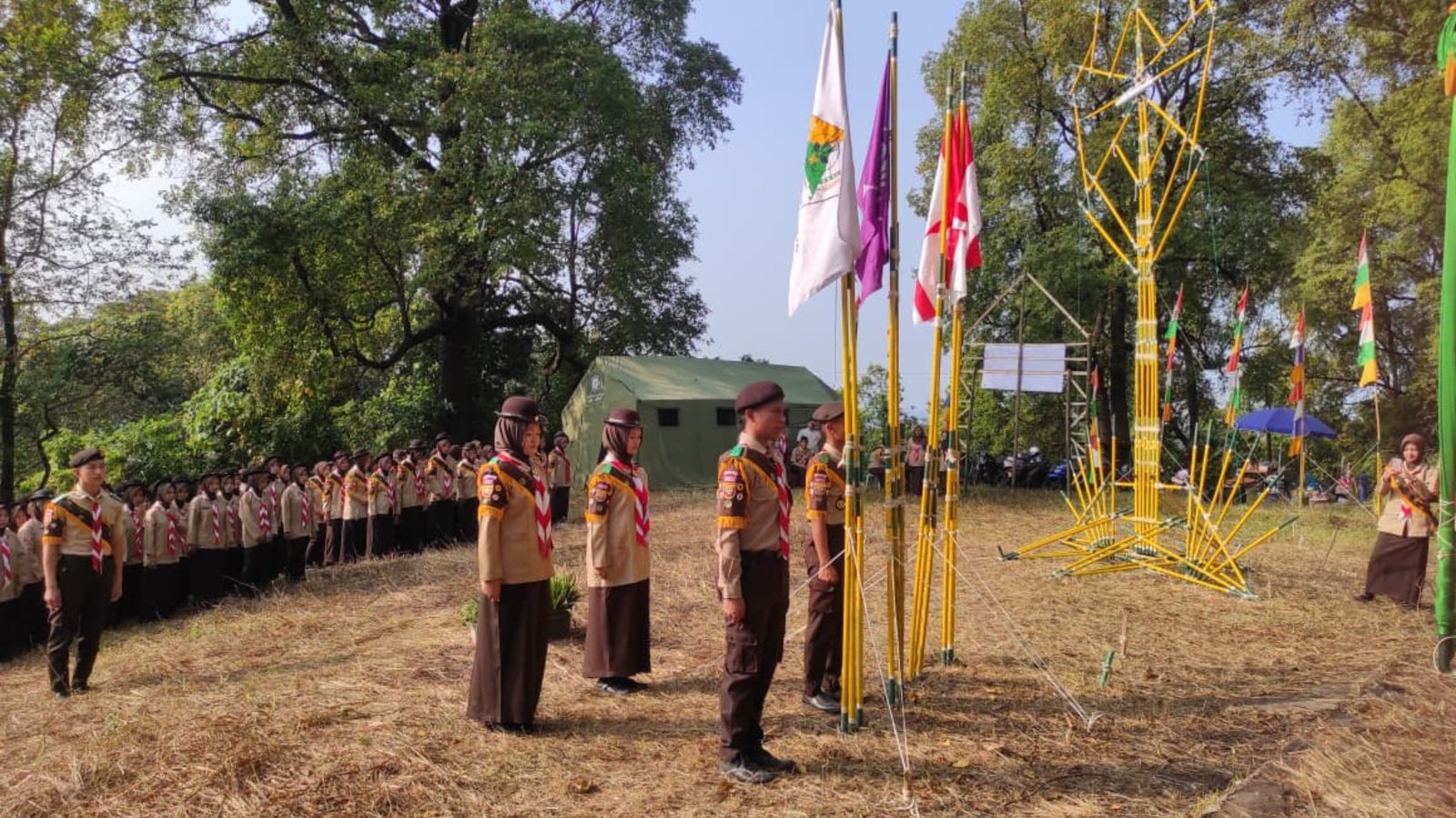 Bentuk Generasi Tangguh dan Berkarakter, MAN 1 Lahat Gelar Perkemahan Bantara