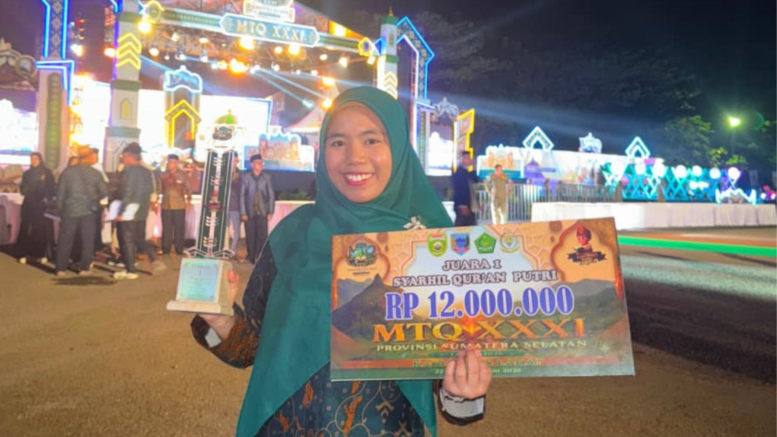 Khairunnisa Mertikila Raih Juara I Syarhil Qur'an MTQ Provinsi Sumatera Selatan 2026, Harumkan Nama MAN 1 Lahat